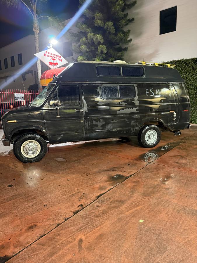 Ford-e350-econoline-van-1986-black