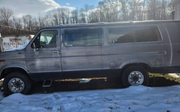 Ford-e350-econoline-van-1990-silver-1