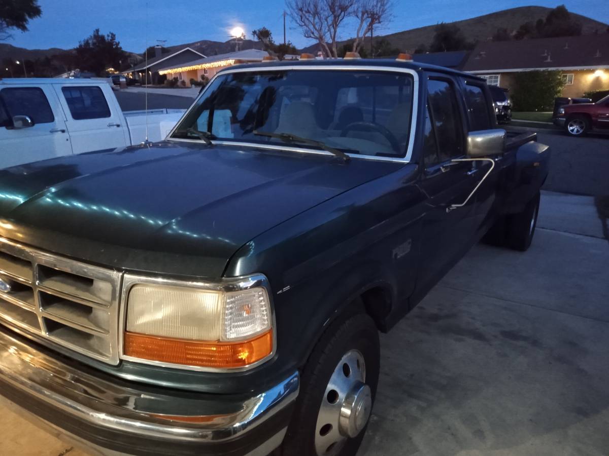 Ford-f-350-1995-green-1