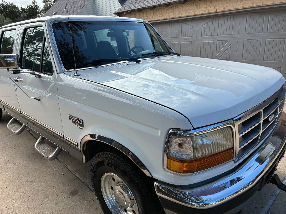Ford-f-350-cre-cab-diesel-1995-white-3