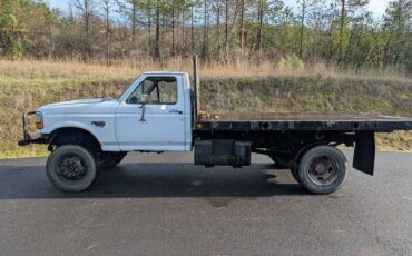 Ford-f350-diesel-1995-white-1