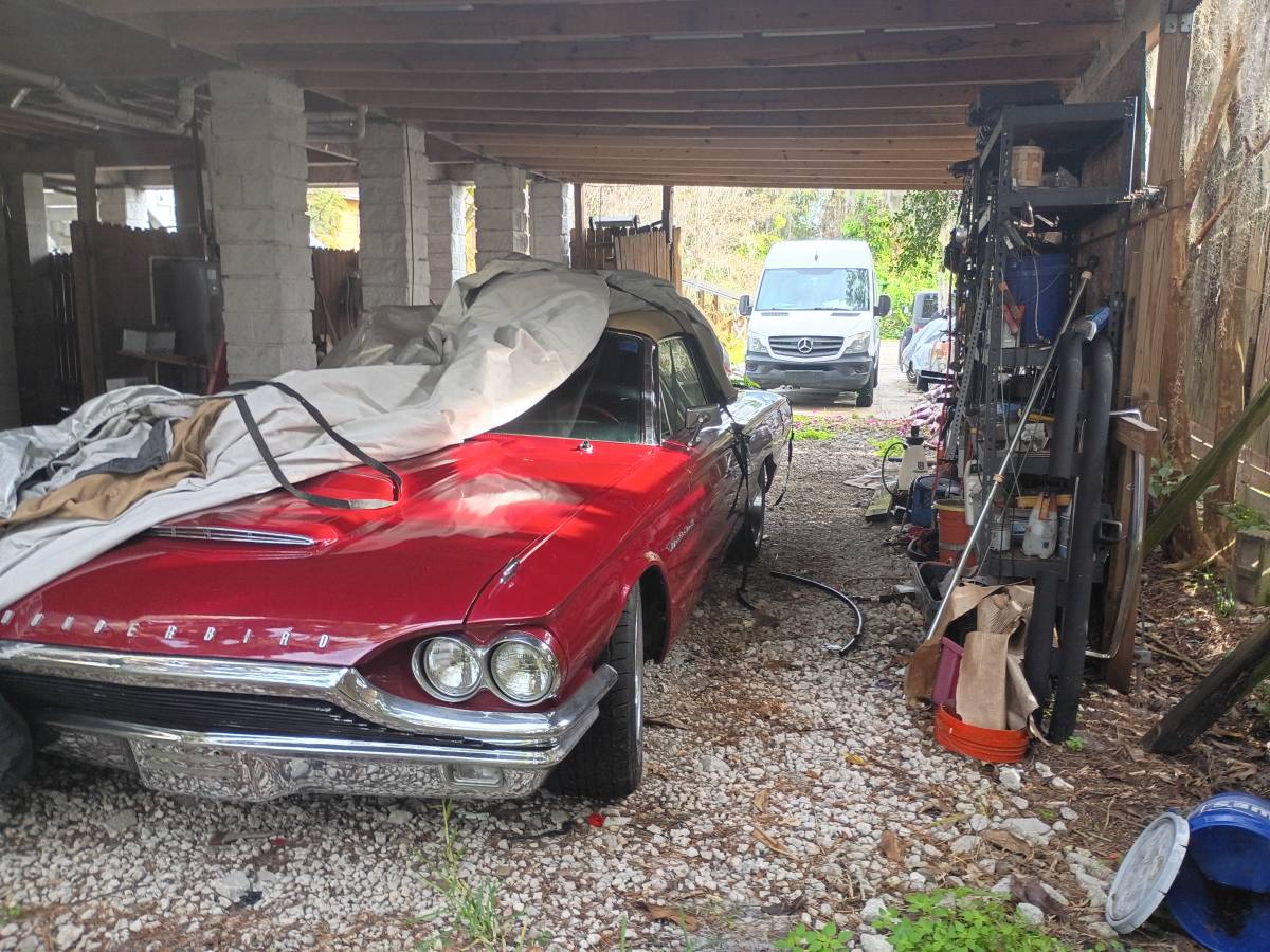 Ford-thunderbird-convertible-1964-red