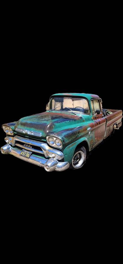 Gmc-100-fleetside-truck-1958-green-2