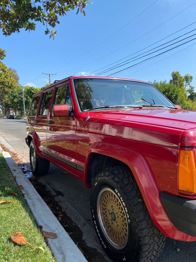 Jeep-cherokee-limited-1990-red-1