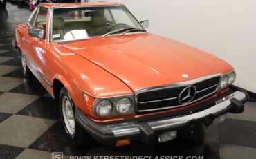Mercedes-benz-450sl-1980-Inca-Red-Metallic-Beige-1