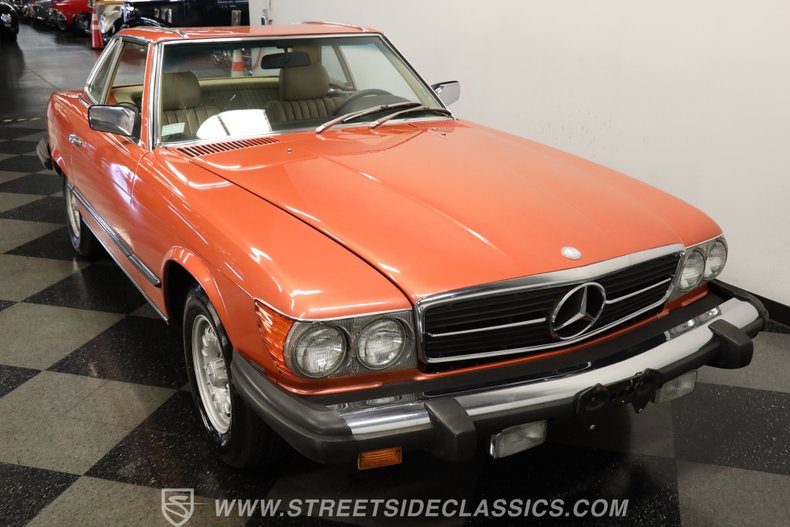Mercedes-benz-450sl-1980-Inca-Red-Metallic-Beige-1