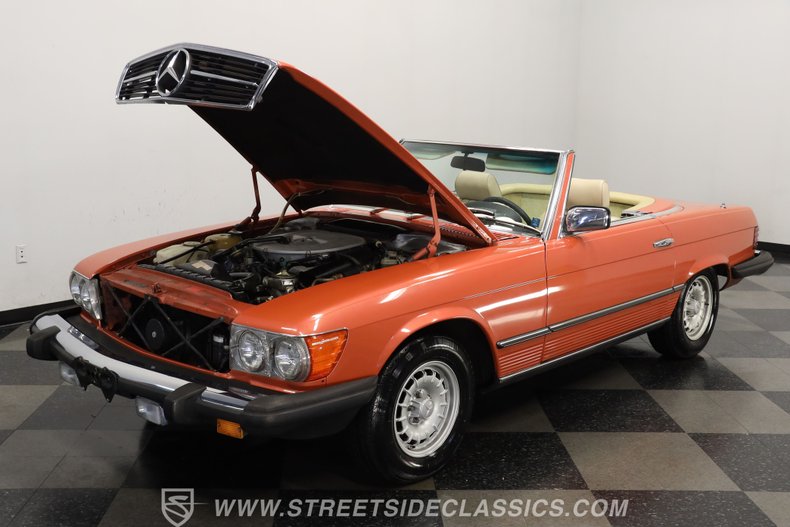 Mercedes-benz-450sl-1980-Inca-Red-Metallic-Beige-33
