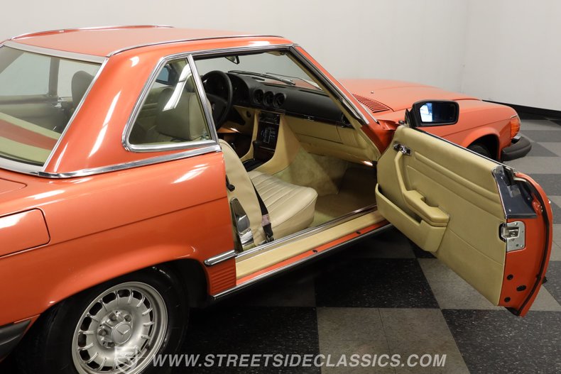 Mercedes-benz-450sl-1980-Inca-Red-Metallic-Beige-6
