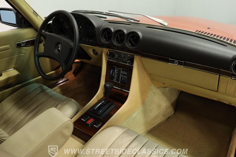 Mercedes-benz-450sl-1980-Inca-Red-Metallic-Beige-8