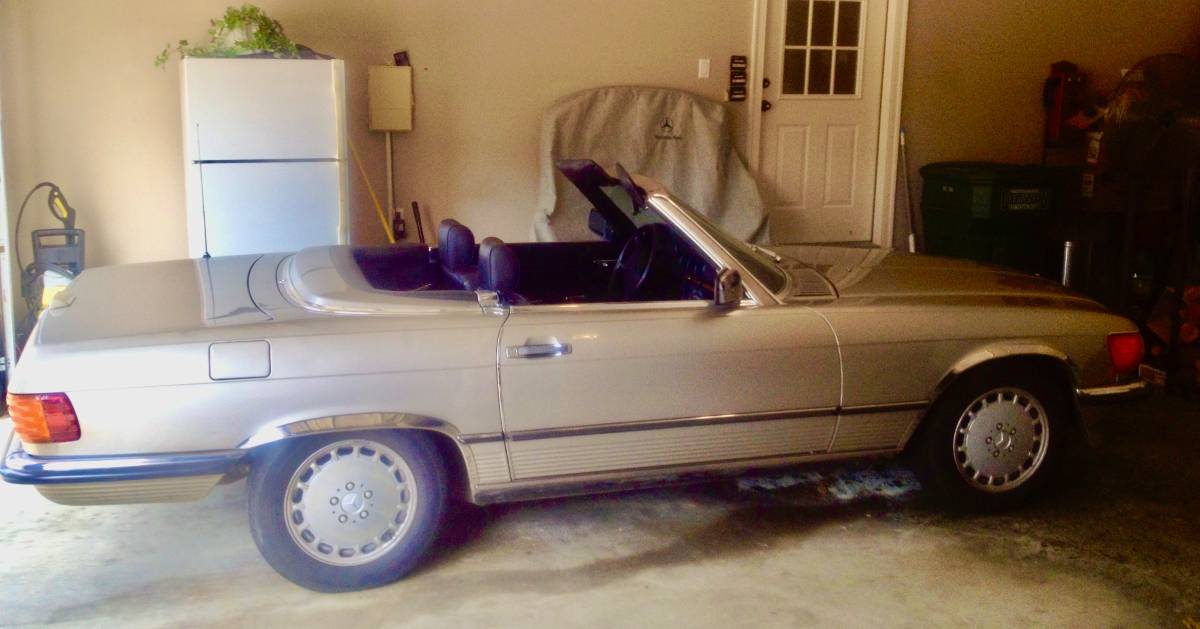 Mercedes-convertible-500sl-1986-silver-5