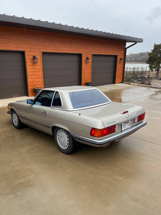 Mercedes-convertible-500sl-1986-silver-6