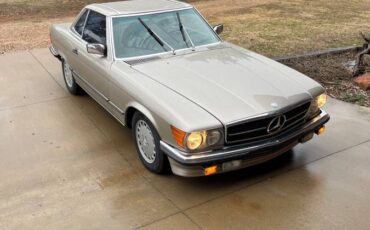 Mercedes-convertible-500sl-1986-silver-8