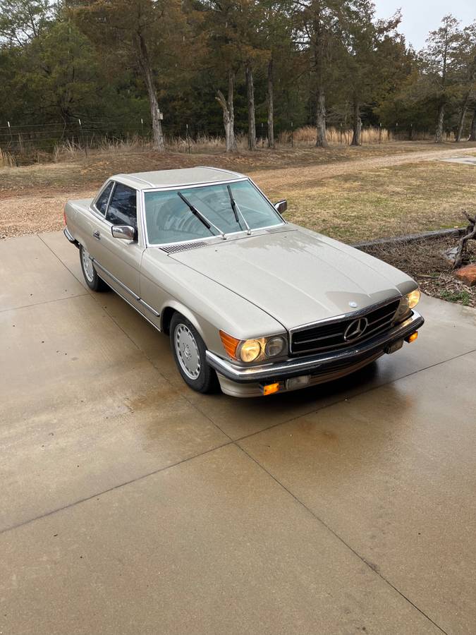 Mercedes-convertible-500sl-1986-silver-8