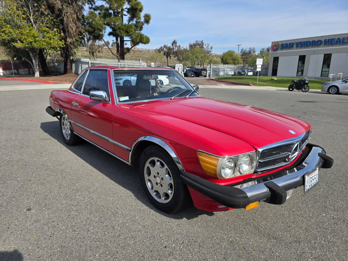 Mercedez-benz-560sl-amg-1987-red
