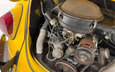Volkswagen-Super-beetle-1971-Lemon-Yellow-Black-35