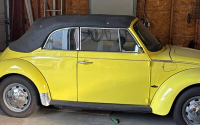 Volkswagen beetle bug convertible 1973