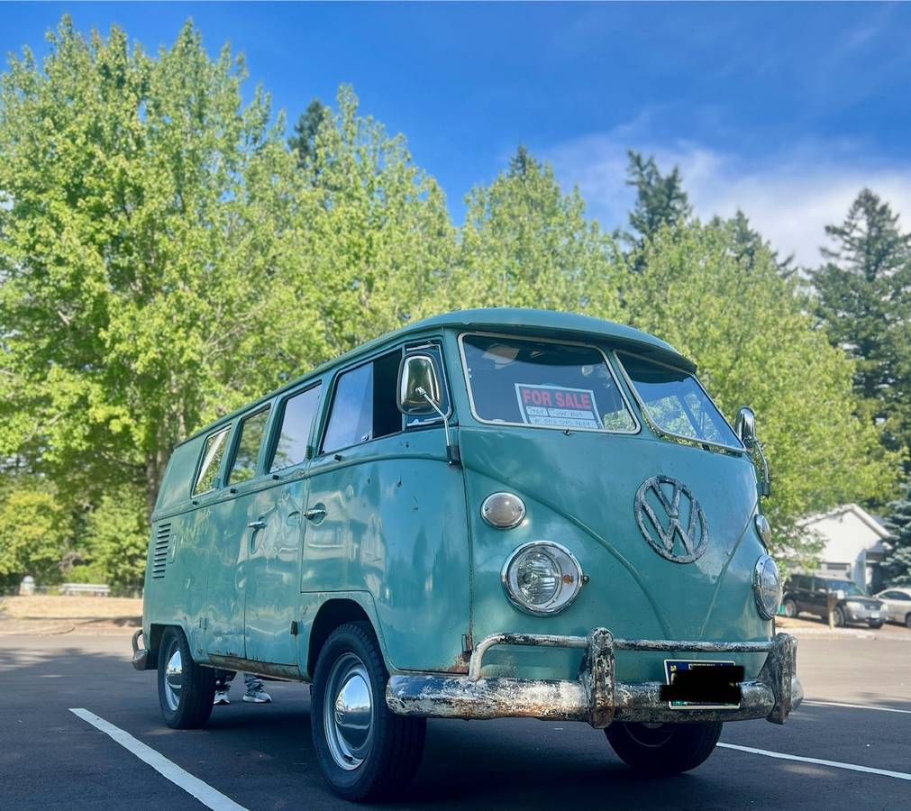 Volkswagen-bus-1964-green