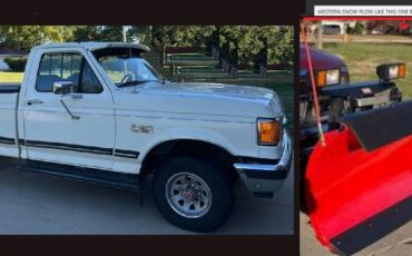 Western-snow-plow-on-ford-f150-xlt-1988-white