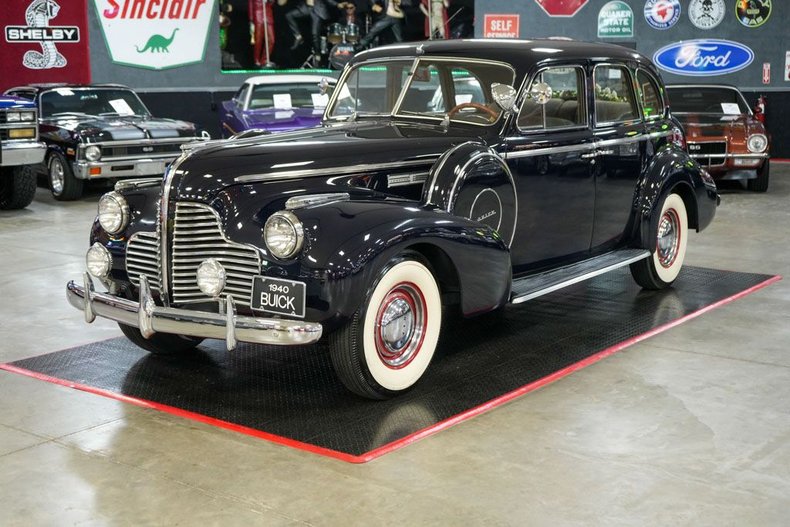 Buick-Other-1940-Dark-Blue-Tan-39