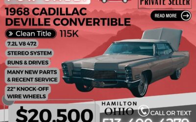 Cadillac deville convertible 1968