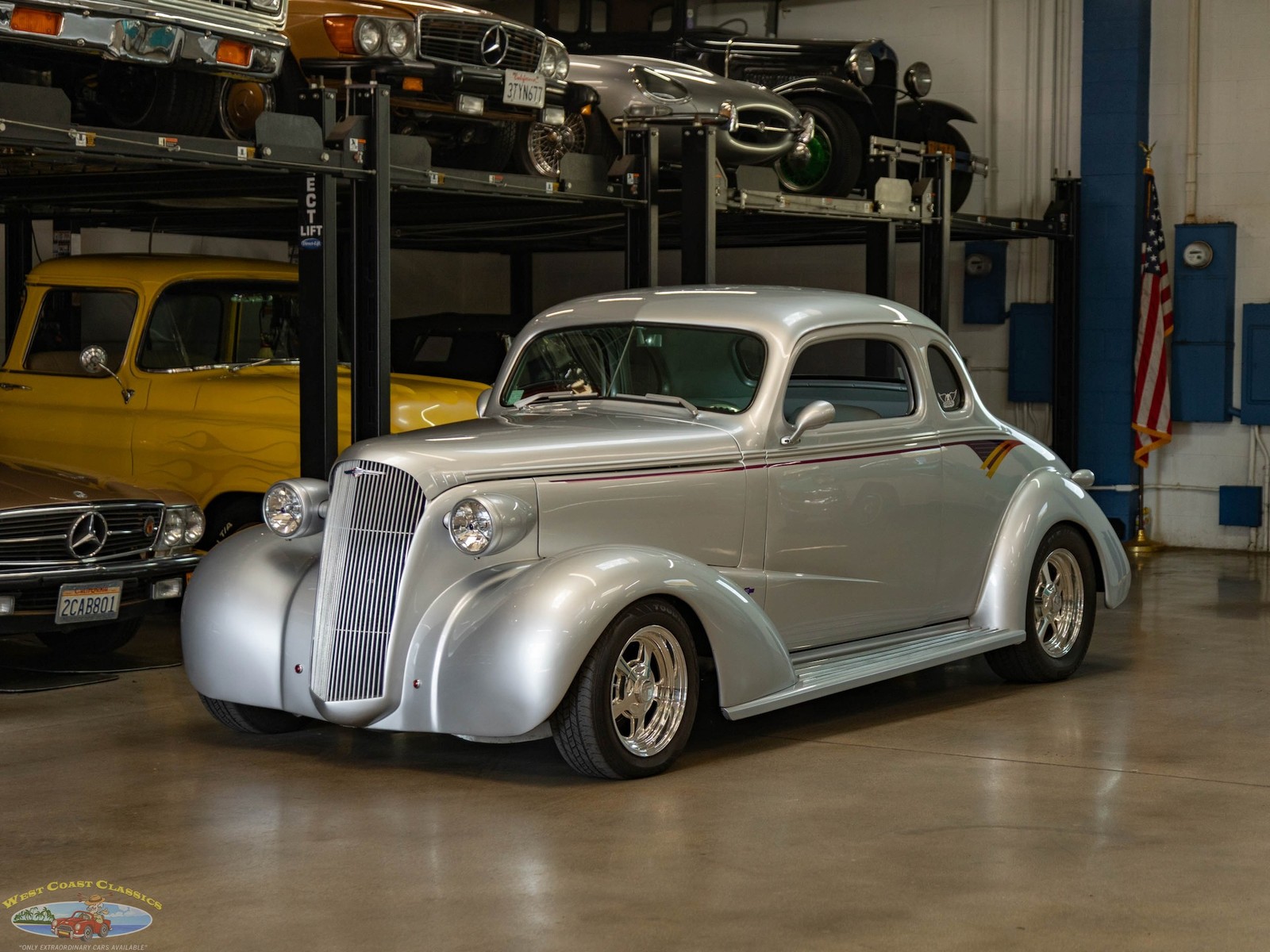 Chevrolet 5 Window Steel Custom 1937 2 Door Coupe