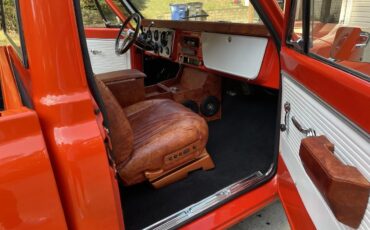 Chevrolet-C10-1971-Orange-Brown-Leather-Great-Condition-10