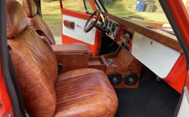 Chevrolet-C10-1971-Orange-Brown-Leather-Great-Condition-11