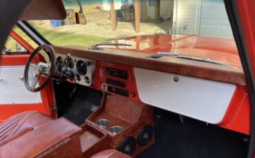 Chevrolet-C10-1971-Orange-Brown-Leather-Great-Condition-12