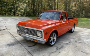 Chevrolet-C10-1971-Orange-Brown-Leather-Great-Condition-17