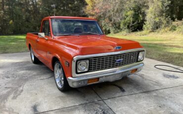 Chevrolet-C10-1971-Orange-Brown-Leather-Great-Condition-18