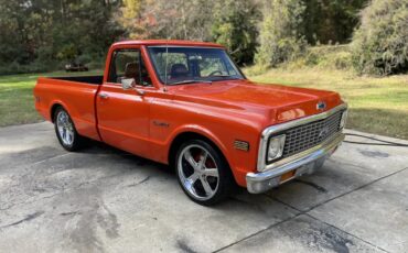 Chevrolet-C10-1971-Orange-Brown-Leather-Great-Condition-19