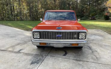 Chevrolet-C10-1971-Orange-Brown-Leather-Great-Condition-2