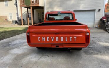 Chevrolet-C10-1971-Orange-Brown-Leather-Great-Condition-5