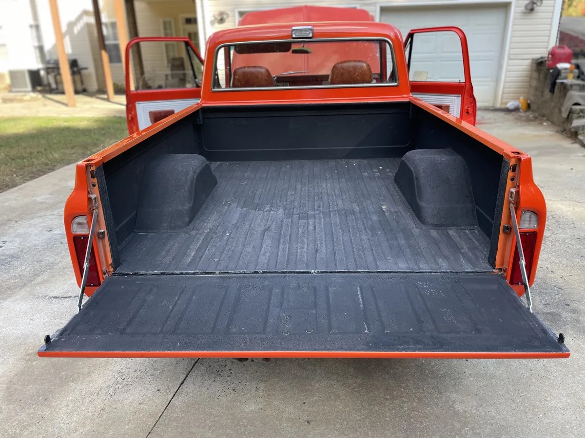 Chevrolet-C10-1971-Orange-Brown-Leather-Great-Condition-7