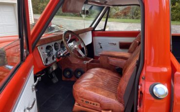 Chevrolet-C10-1971-Orange-Brown-Leather-Great-Condition-8