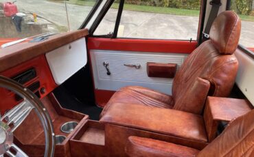 Chevrolet-C10-1971-Orange-Brown-Leather-Great-Condition-9