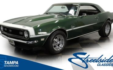Chevrolet-Camaro-1968-Dark-Green-Metallic-Black