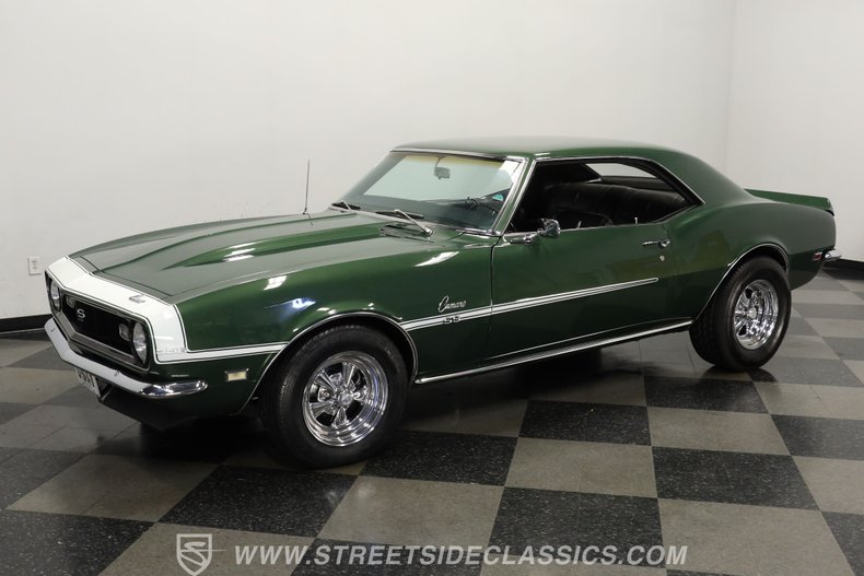 Chevrolet-Camaro-1968-Dark-Green-Metallic-Black-4