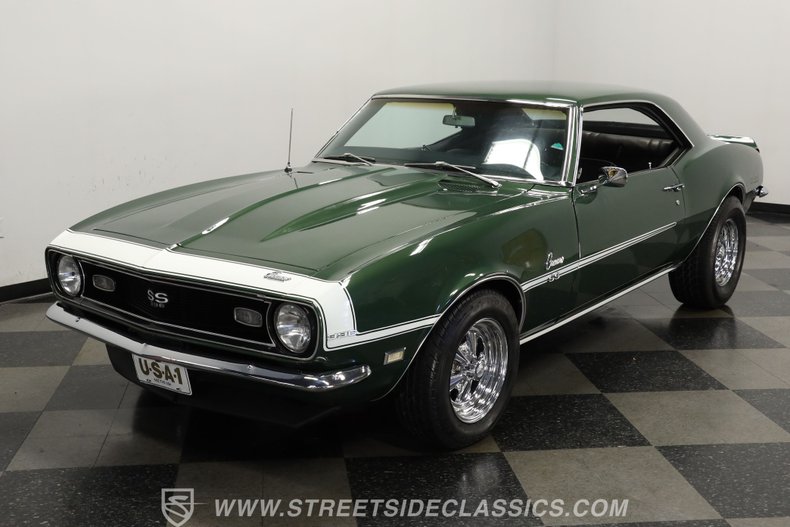 Chevrolet-Camaro-1968-Dark-Green-Metallic-Black-7