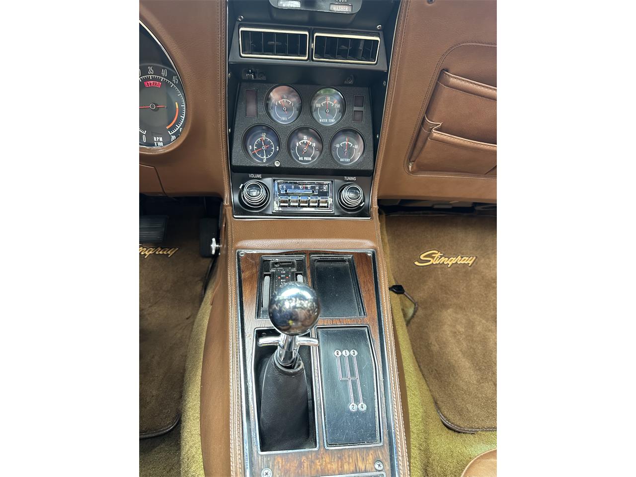 Chevrolet-Corvette-stingray-1973-Bluegreen-Saddle-17