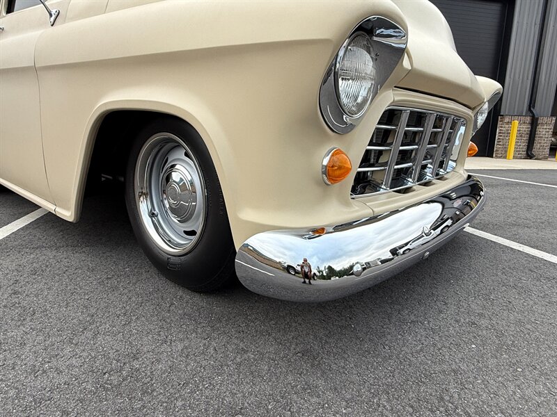 Chevrolet-Stepside-1955-Black-Black-44