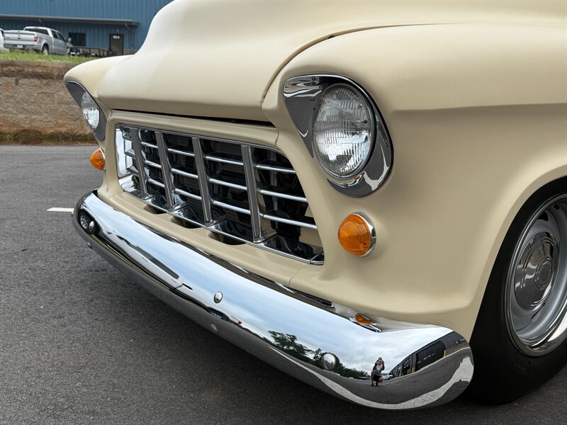Chevrolet-Stepside-1955-Black-Black-49