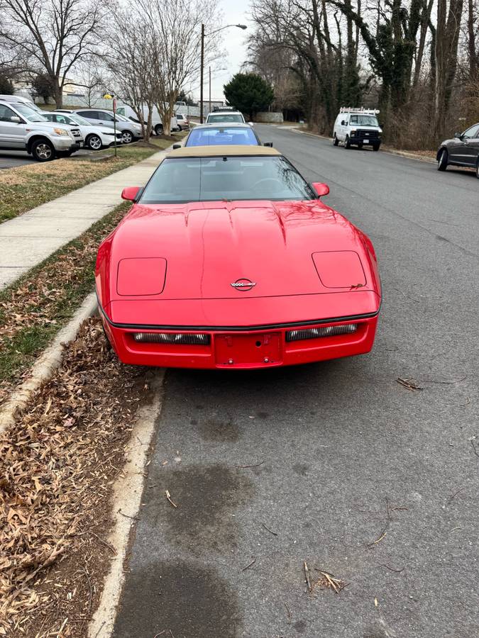 Chevrolet-corvette-convertible-1989-red-1