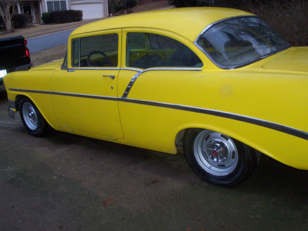 Chevy-belair-1956-yellow-1