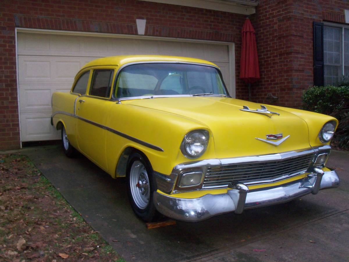 Chevy-belair-1956-yellow-2