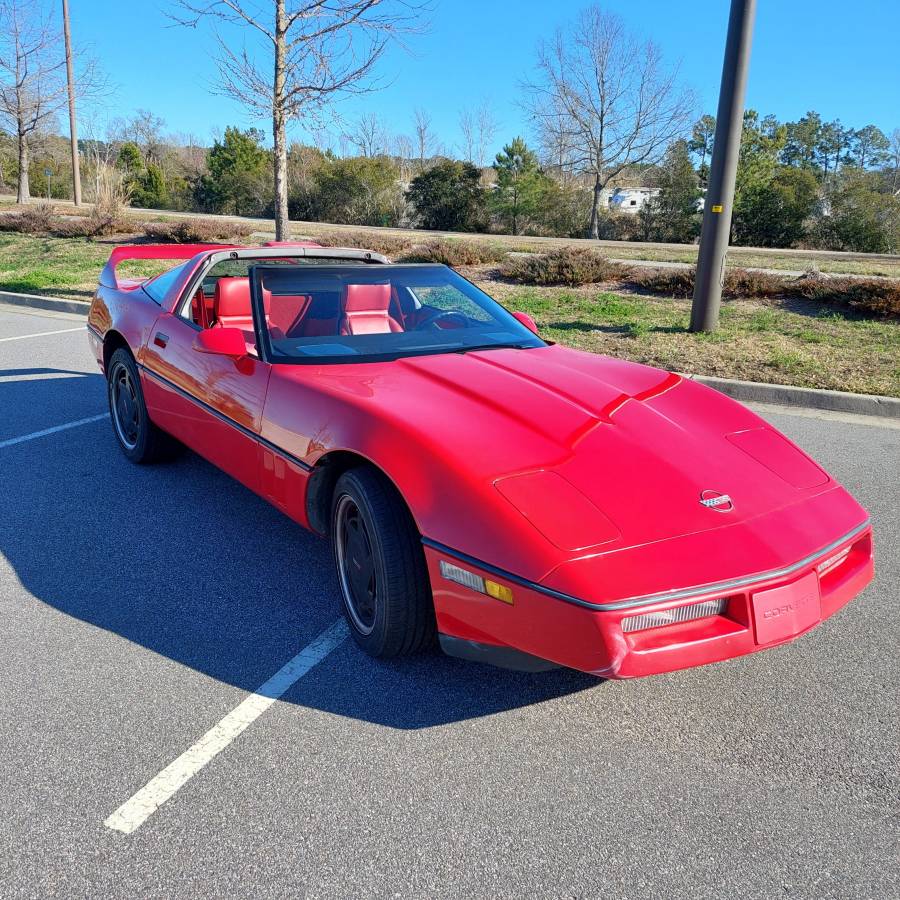 Chevy-corvette-convertible-1989-red-1