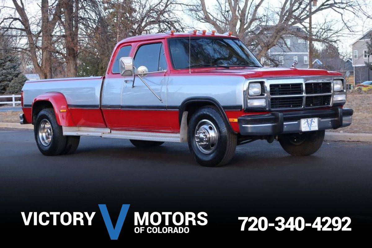 Dodge-d350-diesel-1993-red