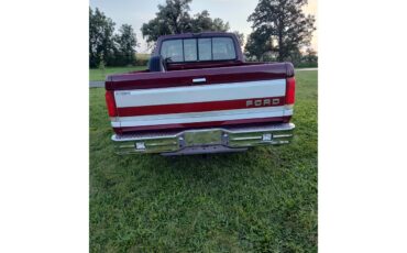 Ford-12-ton-pickup-1990-Maroon-and-White-Red-2