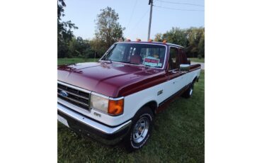 Ford-12-ton-pickup-1990-Maroon-and-White-Red-5