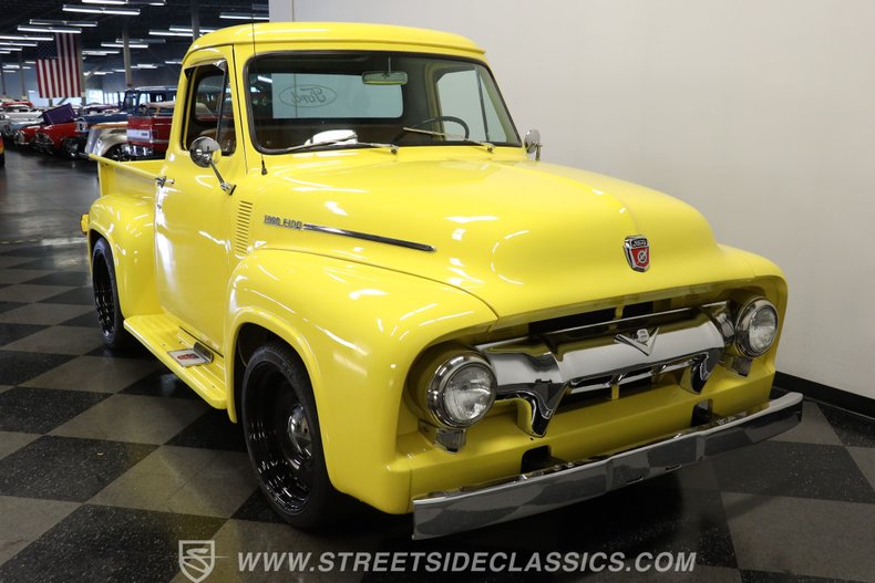 Ford-F-100-1954-Yellow-Tan-13